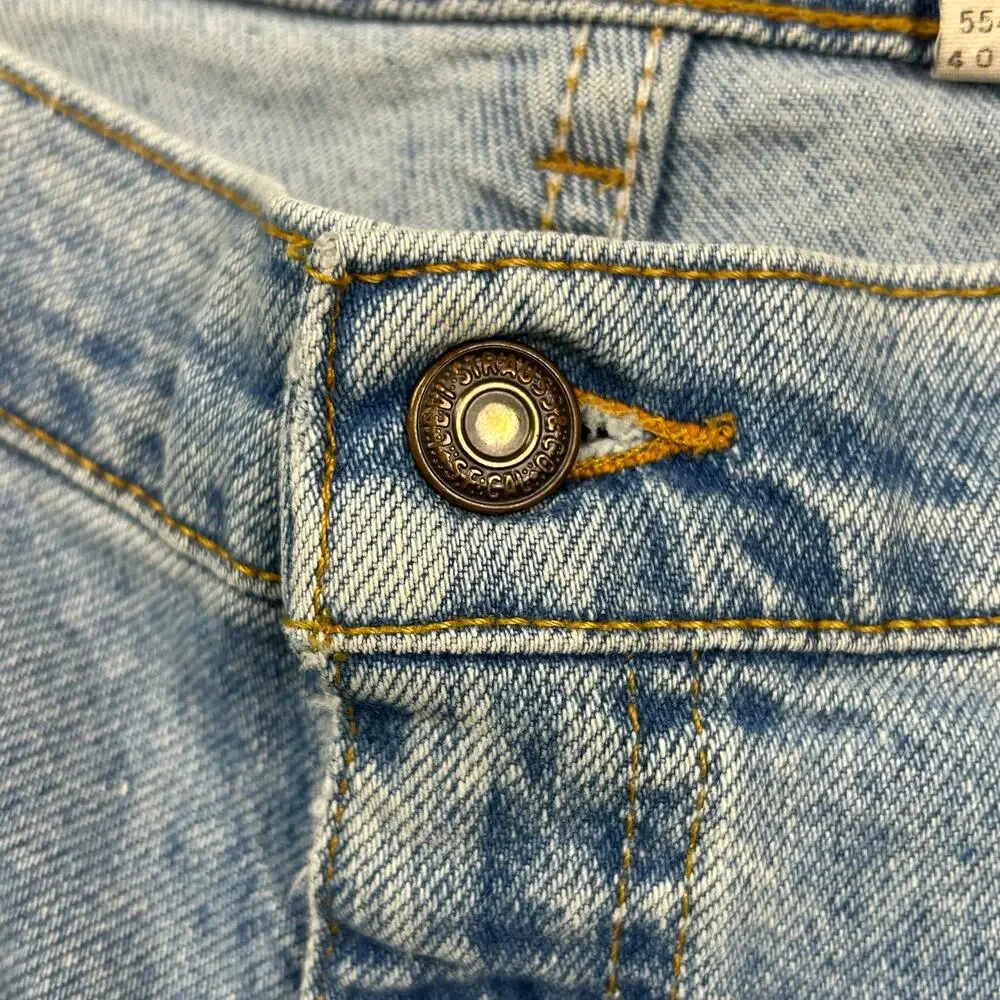 90s Vintage Levi's Jeans Brown Tab 540 Relaxed Light Wash Denim Mens 42 X 28
